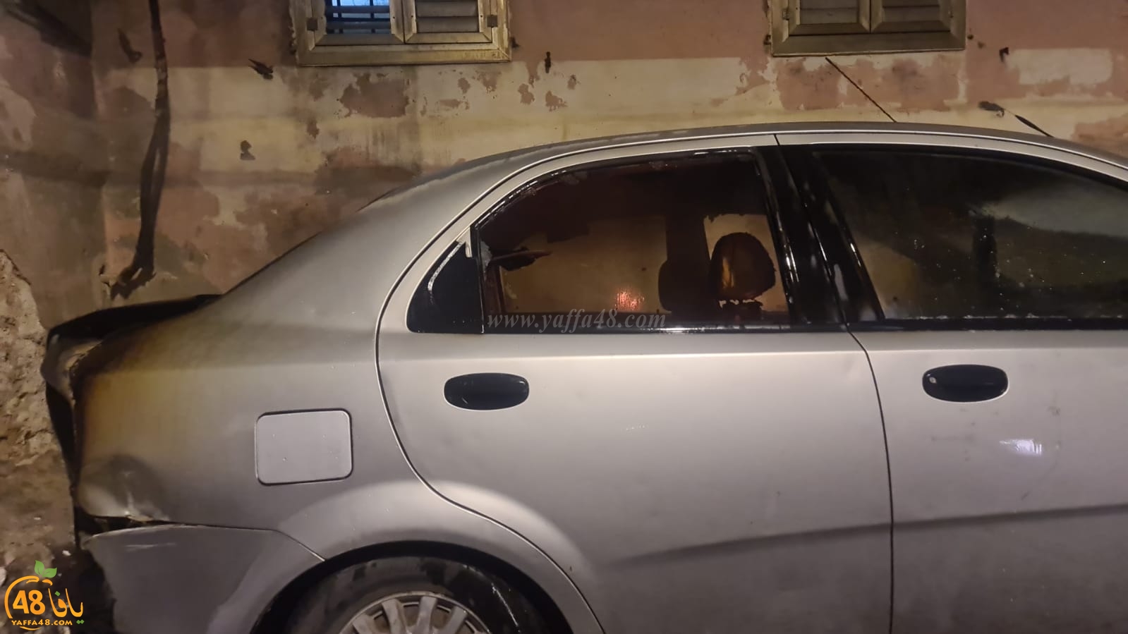  يافا: احتراق مركبة دون الابلاغ عن وقوع اصابات